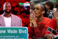 NBA情侣！威尔逊身穿男友球衣亮相(xiāng)热火(huǒ)主場(chǎng)，場(chǎng)边为阿(ā)德巴约助威