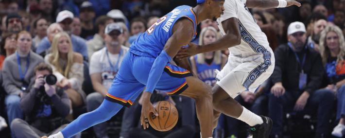 谢伊-吉尔杰斯-亚历山大關(guān)键助攻引爆比(bǐ)赛，雷霆力克灰熊